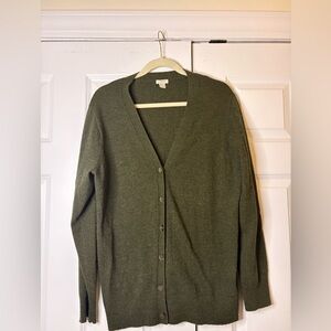 J. Crew Forest Green Women's Cardigan